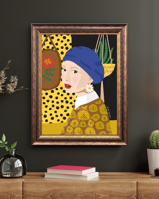 Girl With Daisy Earring