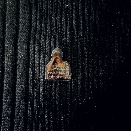 I Will Read Books & Ignore You Pin